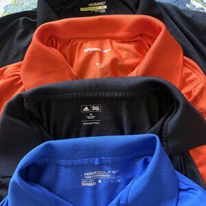 4 Men's XL Collared Golf Shirts